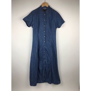 Vintage Pendleton Women’s Modest Denim Maxi Dress